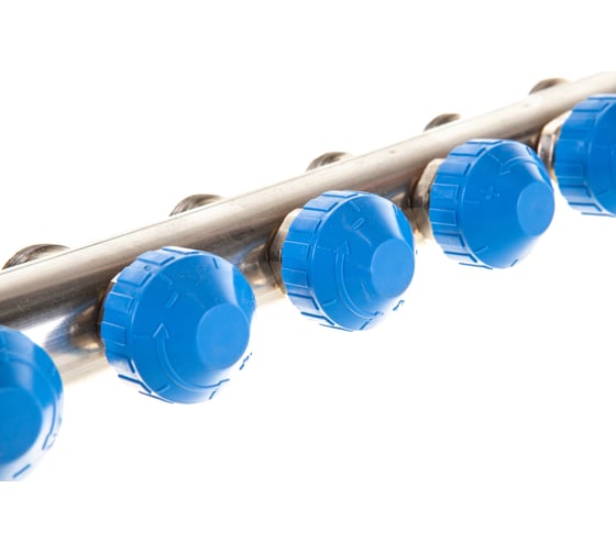 Коллекторная группа Uni-Fitt Н 1"х3/4", 12 выходов, нержавеющая сталь 456W4312