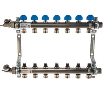 Коллекторная группа Uni-Fitt Н 1"х3/4", 7 выходов, нержавеющая сталь 456W4307