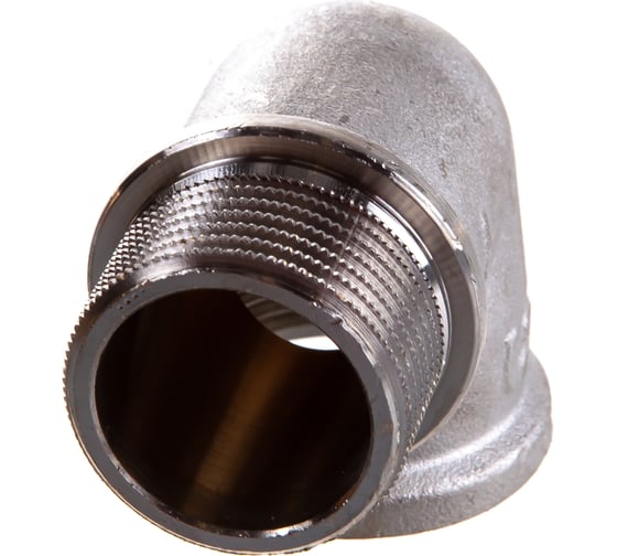 Угол Uni-Fitt НВ 1" с упором никелированный 612N4400