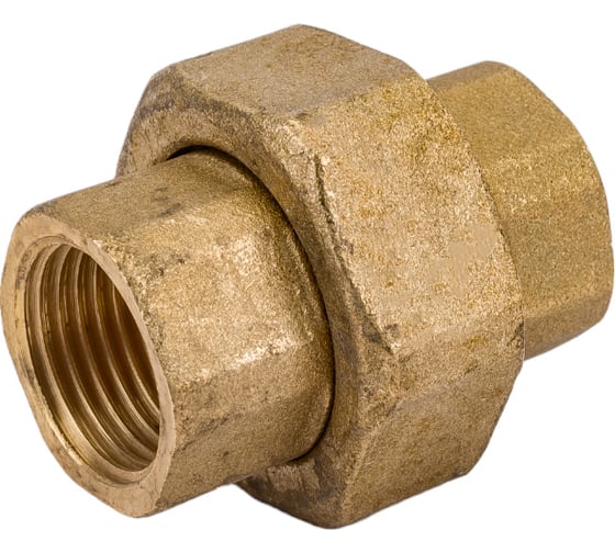 Разъемное соединение Uni-Fitt В 1/2" с прокладкой O-RING, латунь 655G2000 1