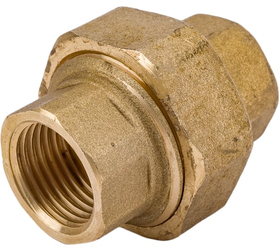 Разъемное соединение Uni-Fitt В 1/2" с прокладкой O-RING, латунь 655G2000