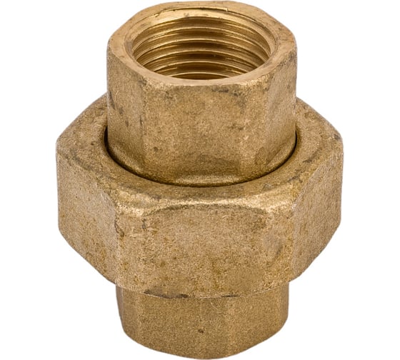Разъемное соединение Uni-Fitt В 1/2" с прокладкой O-RING, латунь 655G2000