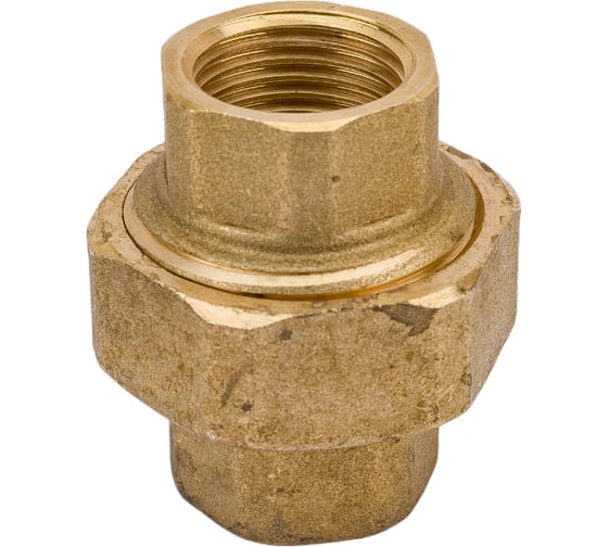 Разъемное соединение Uni-Fitt В 1/2" с прокладкой O-RING, латунь 655G2000