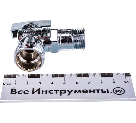 Кран для подключения стиральных / посудомоечных машин Uni-Fitt НН 1/2"х3/4" хромированный 181C2300