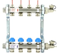 Коллекторная группа Uni-Fitt Н 1"х3/4", 12 выходов, нержавеющая сталь 455W4312