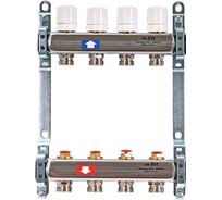 Коллекторная группа Uni-Fitt 1"х3/4", 7 выходов без концевиков, нержавеющая cталь 451B4307