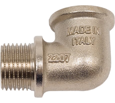 Угол Uni-Fitt НВ 1/2" с упором никелированный 612N2200