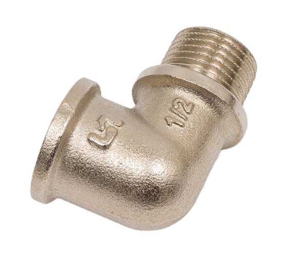 Угол Uni-Fitt НВ 1/2" с упором никелированный 612N2200
