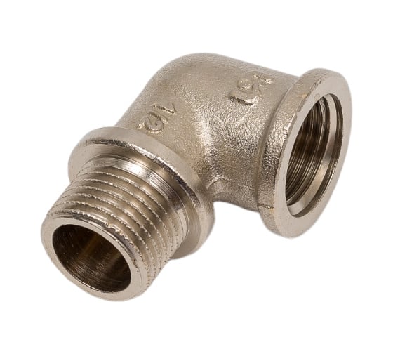 Угол Uni-Fitt НВ 1/2" с упором никелированный 612N2200