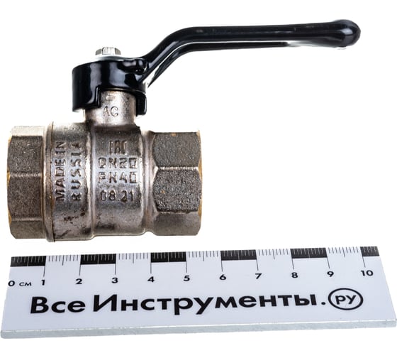 Шаровой кран LD Pride 47.20.B-B.Р латунный, внутренняя/внутренняя резьба, ручка-рычаг, 3/4" LD 47.301.20