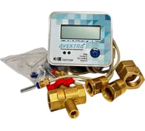 Ультразвуковой теплосчетчик AVEKTRA ТСУ 32 Обратный трубопровод с монтажным комплектом кран с отверстием под термодатчик ДУ 32 комплект присоединителей ДУ 32 4687204444579