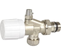 2-х угловой вентиль терморегулирующий ICMA S.P.A. с воздухоотводчиком (28x1,5), 15мм х 1/2", наружная резьба 866 81866AD06