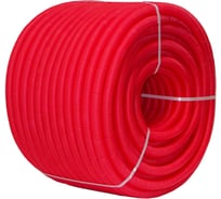 Гофра для труб Uni-Fitt 34 мм, красная, для труб 26 мм, 50 м 583R3405
