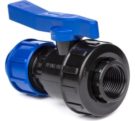 Компрессионный кран для ПЭ труб LAMMIN вр 25x3/4" Lm34102025020