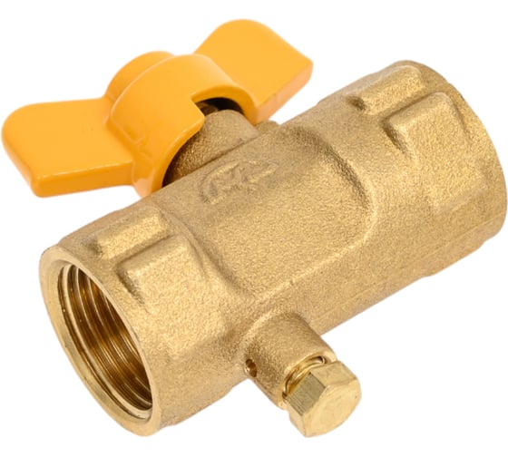 Кран для манометра РОСМА 3-ходовой Ру16 латунь, ВР/ВР G1/2-М20x1.5, с краном Маевского D900-02616 1