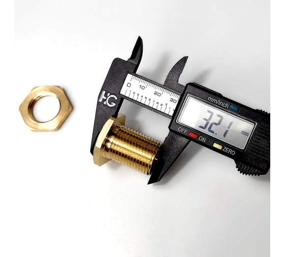 Штуцер для врезки в бочку HG 1/2" короткий+уплотнитель, 2 шт 1894246