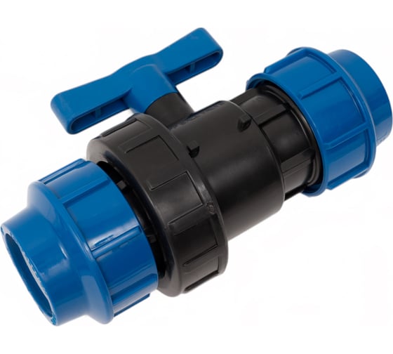 Компрессионный кран для ПЭ труб LAMMIN 40 Lm34101040040