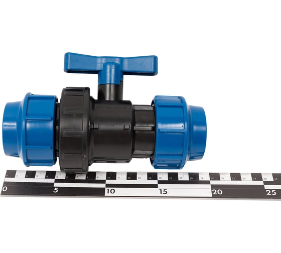 Компрессионный кран для ПЭ труб LAMMIN 40 Lm34101040040