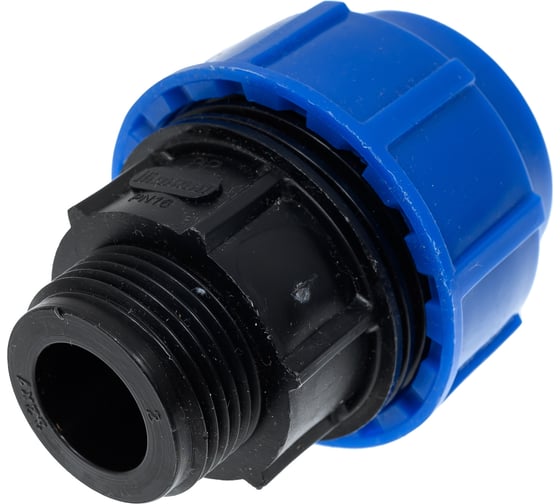 Компрессионная муфта для ПЭ труб LAMMIN нр 32x1" Lm34003032025