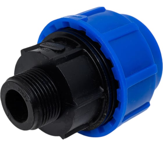 Компрессионная муфта для ПЭ труб LAMMIN нр 32x3/4" Lm34003032020