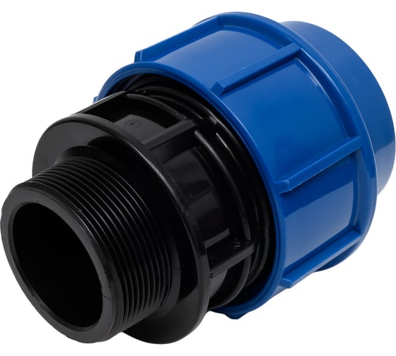 Компрессионная муфта для ПЭ труб LAMMIN нр 63x2" Lm34003063050