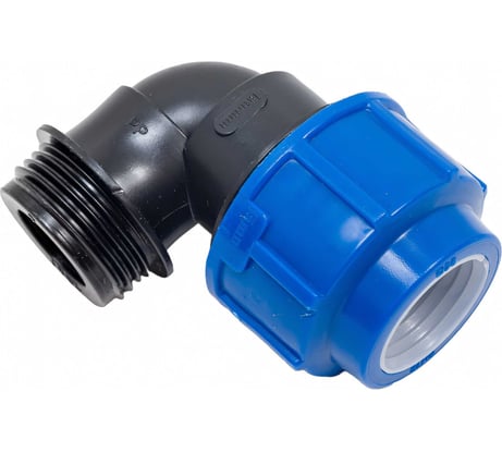 Компрессионный отвод для ПЭ труб LAMMIN нр 25x1" Lm34008025025