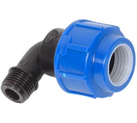 Компрессионный отвод для ПЭ труб LAMMIN нр 25x1/2" Lm34008025015