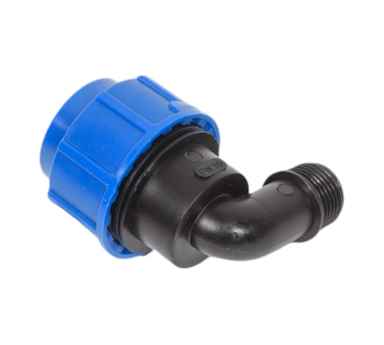 Компрессионный отвод для ПЭ труб LAMMIN нр 25x1/2" Lm34008025015