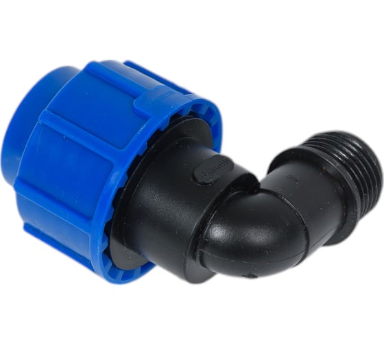 Компрессионный отвод для ПЭ труб LAMMIN нр 20x1" Lm34008020025
