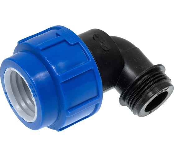Компрессионный отвод для ПЭ труб LAMMIN нр 32x1" Lm34008032025