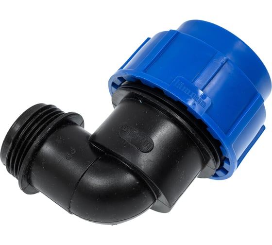 Компрессионный отвод для ПЭ труб LAMMIN нр 32x1" Lm34008032025