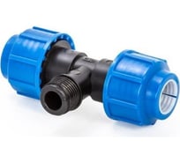 Тройник компрес. для пэ труб нр LAMMIN 63x2" Lm34113635063