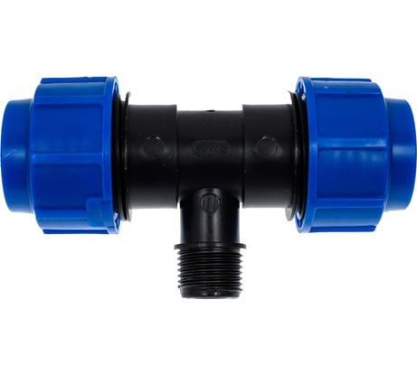 Тройник компрессионный для полиэтиленовых труб LAMMIN наружная резьба 25x1/2" 160/20 Lm34013251525