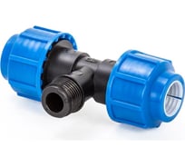 Тройник компрессионный для полиэтиленовых труб LAMMIN наружная резьба 50x2" 35/1 Lm34013505050