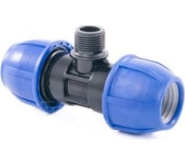 Тройник компрессионный для полиэтиленовых труб LAMMIN наружная резьба 40x1" 64/4 Lm34013402540