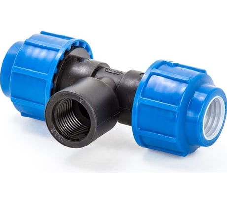 Тройник компрессионный для полиэтиленовых труб LAMMIN внутренняя резьба 25x3/4" 160/20 Lm34012252025