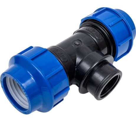 Тройник компрес. для пэ труб вр LAMMIN 40x1" Lm34112402540