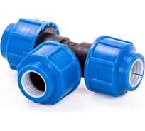 Тройник компрессионный для полиэтиленовых труб LAMMIN 110 2/1 Lm34014111111