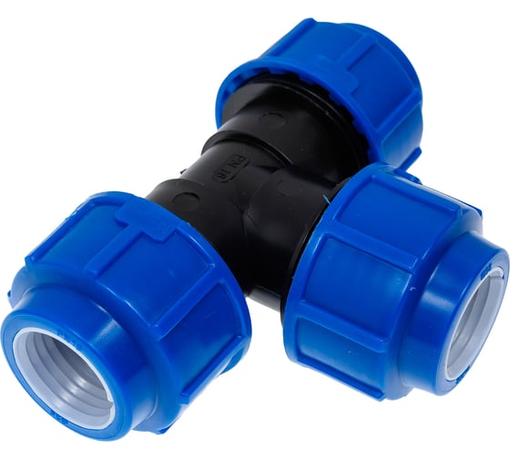 Тройник компрессионный для полиэтиленовых труб LAMMIN 25 120/15 Lm34014252525