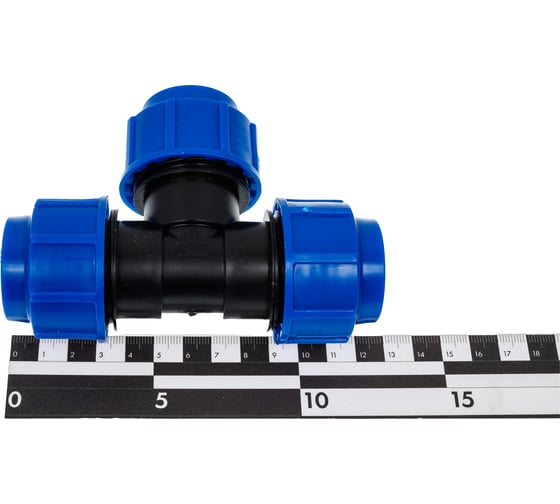 Тройник компрессионный для полиэтиленовых труб LAMMIN 25 120/15 Lm34014252525
