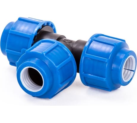 Тройник компрессионный для полиэтиленовых труб LAMMIN 63 15/1 Lm34014636363