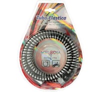 Шланг для душа Melodia della vita Tubo Elastica, 1/2x1/2, конус диаметр 14 мм, 150 см, черное серебро, блистер MS-09 34429