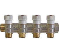 Распределительный коллектор STOUT 1, 4 отвода, 1/2, плоское уплотнение SMB 6852 011204 RG008TN2KC93Q2