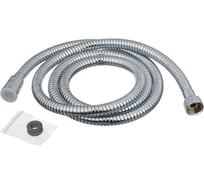 Шланг для душа Melodia della vita Tubo De Lux 1/2x1/2, конус, нержавеющая сталь, диаметр 14 мм, 175 см, двойной зажим, растягивающийся, блистер MS-05 34425