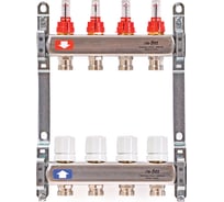 Коллекторная группа Uni-Fitt 1" х 3/4", 2 выхода, без концевиков, нержавеющая cталь 450B4302