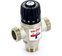 Термосмесительный клапан Uni-Fitt Н 3/4" 35-60'С, боковое смешение 351N3130
