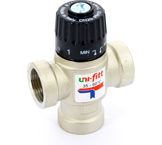 Термосмесительный клапан В Uni-Fitt 3/4" 35-60'С, боковое смешение 350N3130 1