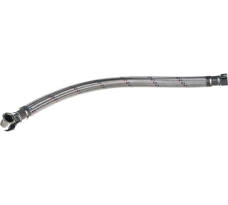 Гибкая подводка для воды гигант из нержавеющей стали TР-сантехника 60см г/г 3/4 угловая 26386