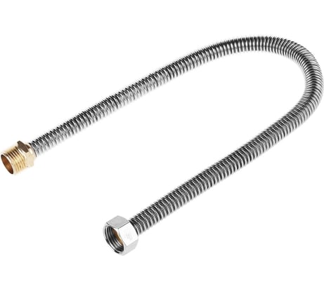 Подводка сильфонная из нержавеющей стали ЭКСПЕРТ (гайка-штуцер 1/2"; 0.5 м) Зубр 51011-G/S-050