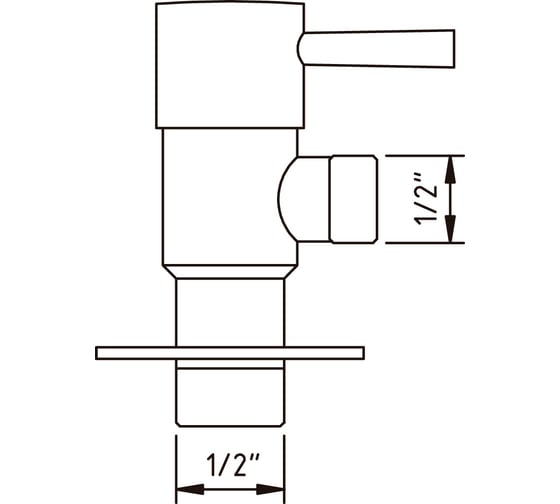 Угловой вентиль CLEVER DESIGN 1/2" x 1/2" 40011